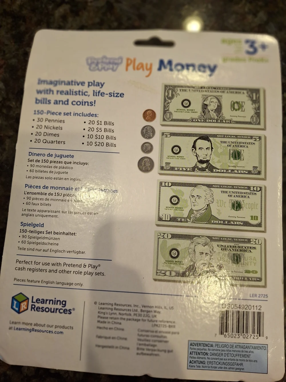 Learning Resources Play Money Set